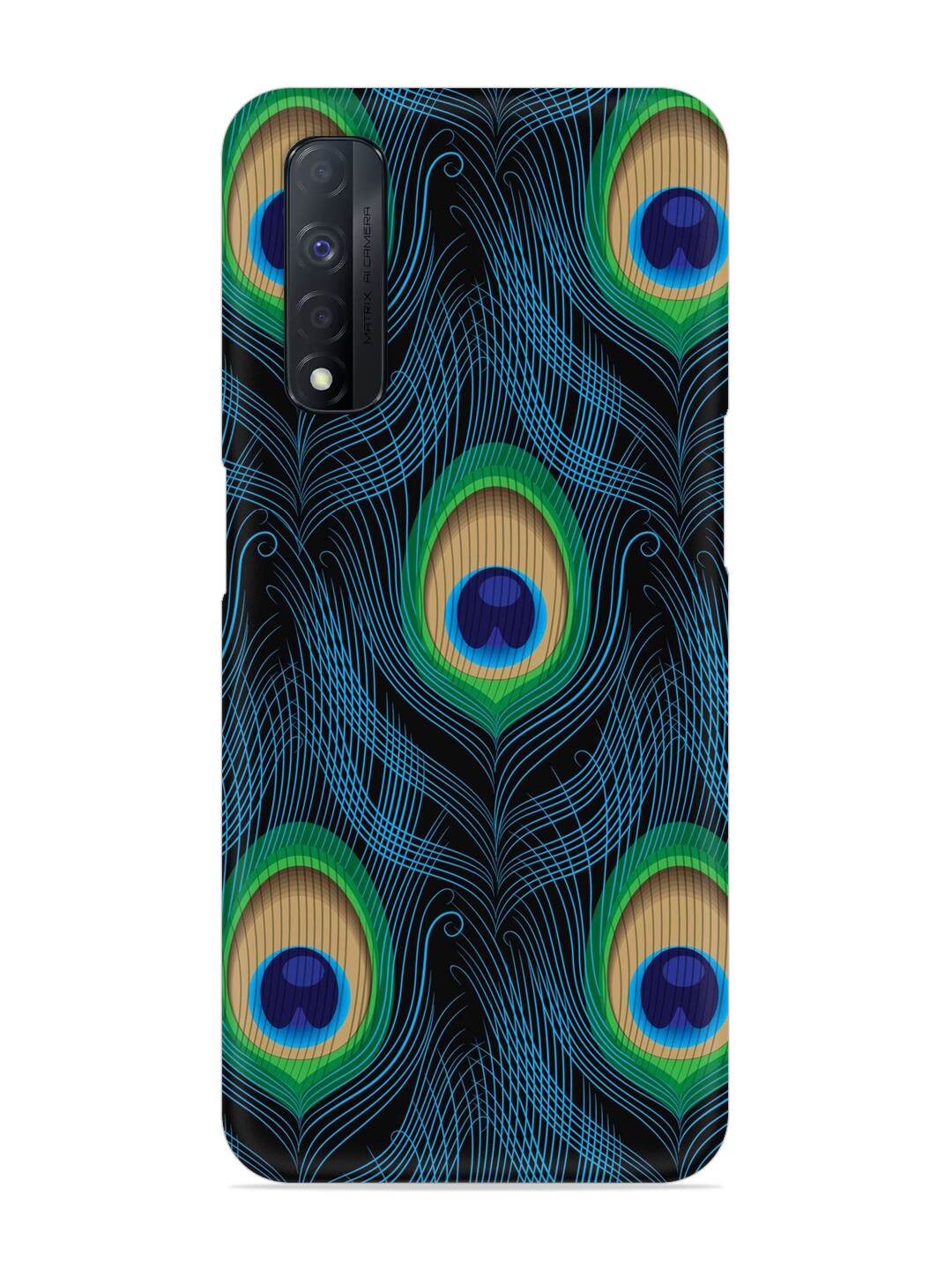 Seamless Pattern Peacock Snap Case for Realme Narzo 30 (4G) 1 Seamless Pattern Peacock Snap Case for Realme Narzo 30 (4G) Edge Zapvi