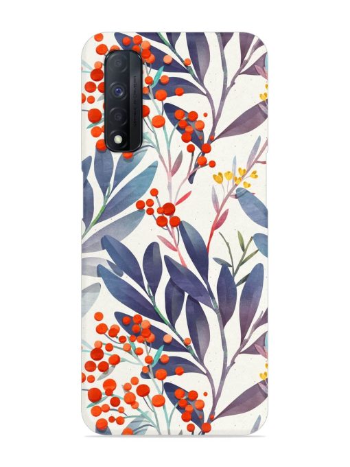 Seamless Floral Pattern Snap Case for Realme Narzo 30 (4G) Edge Zapvi