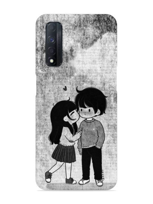 Couple Love Highlights Snap Case for Realme Narzo 30 (4G) Edge Zapvi