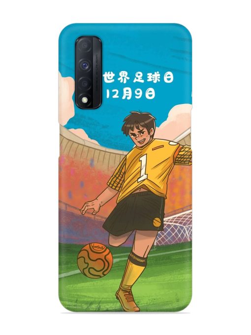 Soccer Kick Snap Case for Realme Narzo 30 (4G) Edge Zapvi