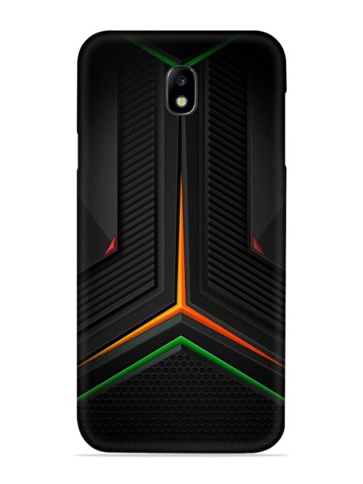 Orange Triangle Light Snap Case for Samsung Galaxy J7 (2017) Edge Zapvi