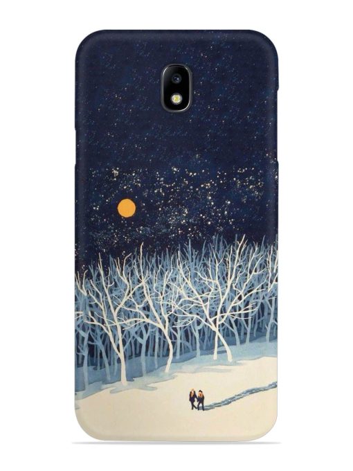 Full Moon Snowshoe Tour Snap Case for Samsung Galaxy J7 (2017) Edge Zapvi