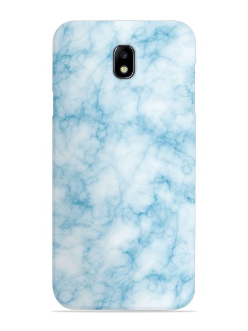 Blue White Natural Marble Snap Case for Samsung Galaxy J7 (2017) Edge Zapvi