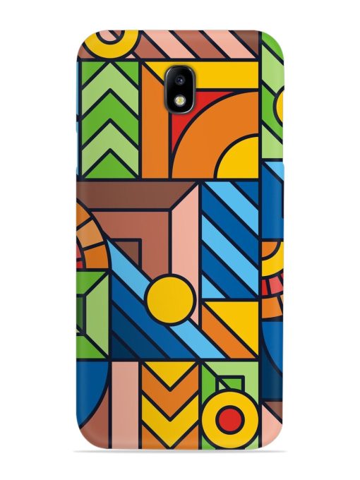 Colorful Geometric Snap Case for Samsung Galaxy J7 (2017) Edge Zapvi