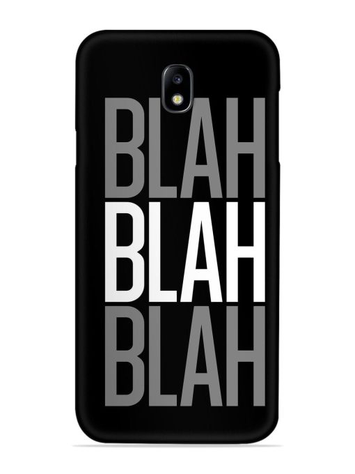 Blah Blah Blah Wallpaper Snap Case for Samsung Galaxy J7 (2017) Edge Zapvi