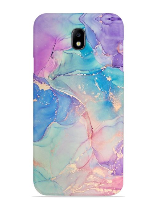 Alcohol Ink Colors Snap Case for Samsung Galaxy J7 (2017) Edge Zapvi