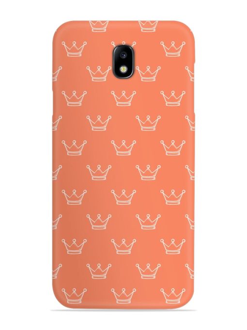 Hand Drawn Crown Snap Case for Samsung Galaxy J7 (2017) Edge Zapvi