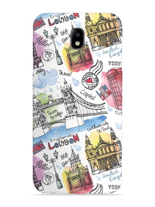 Vector London Landmark Snap Case for Samsung Galaxy J7 (2017) Edge Zapvi