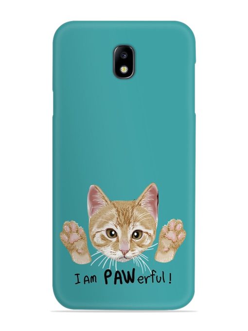 Typography Slogan Cat Snap Case for Samsung Galaxy J7 (2017) Edge Zapvi