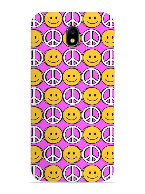 Smiley Face Peace Snap Case for Samsung Galaxy J7 (2017) Edge Zapvi