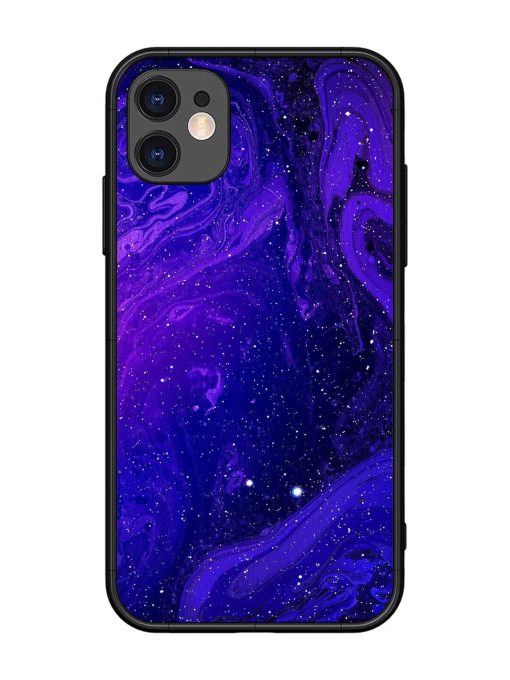 Galaxy Acrylic Abstract Art Glossy Metal Phone Cover for Apple Iphone 11 Edge Zapvi