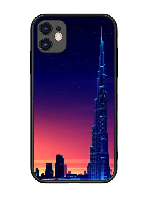 Burj Khalifa Abstract Glossy Metal Phone Cover for Apple Iphone 11 Edge Zapvi