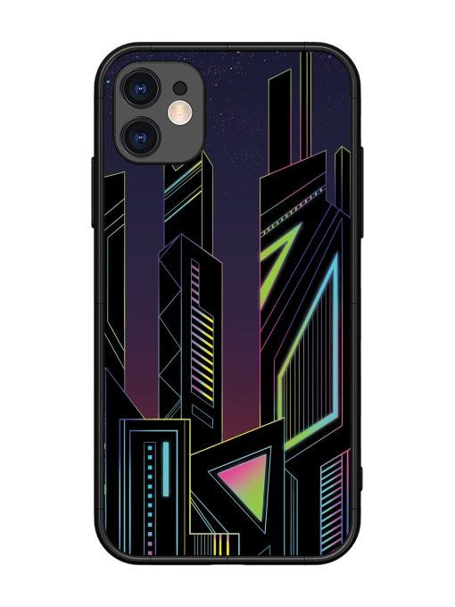 Neon Dreamscape Glossy Metal Phone Cover for Apple Iphone 11 Edge Zapvi