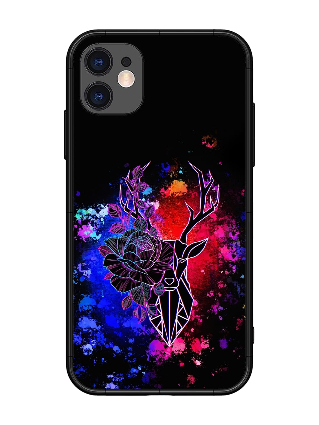 Floral Deer Art Glossy Metal Phone Cover for Apple Iphone 11 1 Floral Deer Art Glossy Metal Phone Cover for Apple Iphone 11 Edge Zapvi