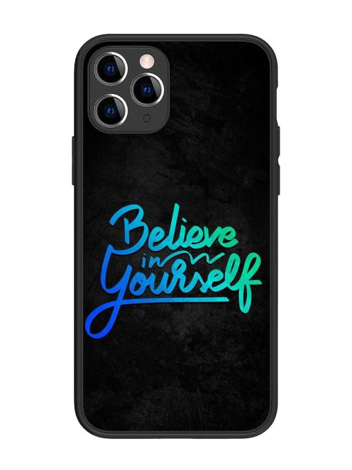 Believe In Yourself Glossy Metal Phone Cover for Apple Iphone 11 Pro Edge Zapvi