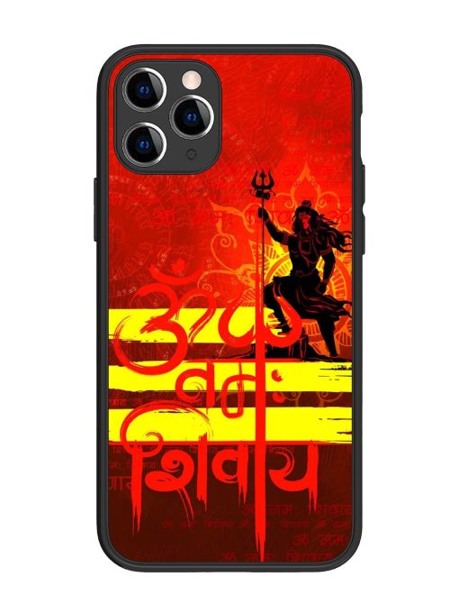 Illustration Lord Shiva Glossy Metal TPU Phone Cover for Apple Iphone 11 Pro Edge Zapvi