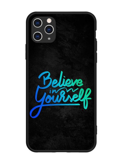 Believe In Yourself Glossy Metal Phone Cover for Apple Iphone 11 Pro Max Edge Zapvi