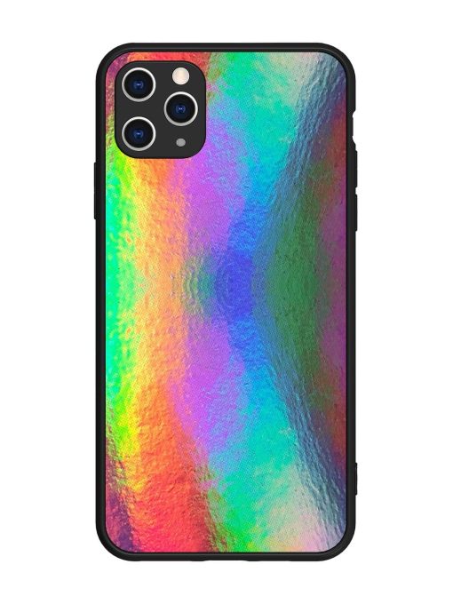 Colorful Holographic Background Glossy Metal TPU Phone Cover for Apple Iphone 11 Pro Max Edge Zapvi