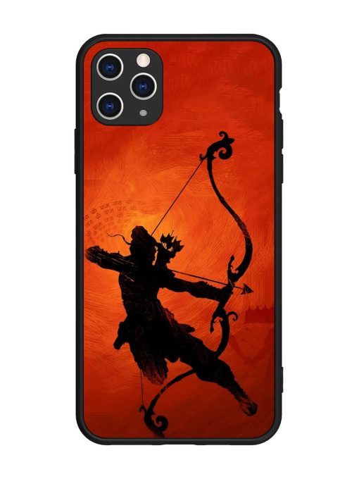 Illustration Lord Rama Glossy Metal Phone Cover for Apple Iphone 11 Pro Max Edge Zapvi