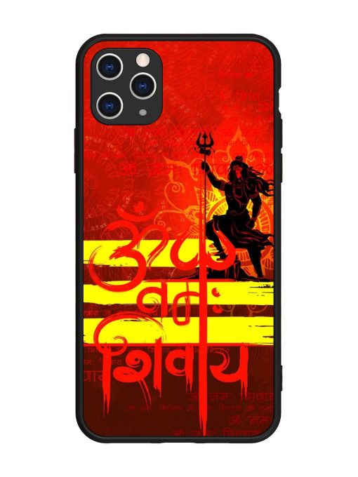 Illustration Lord Shiva Glossy Metal TPU Phone Cover for Apple Iphone 11 Pro Max Edge Zapvi