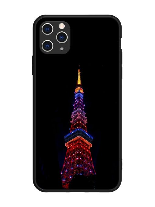 Eiffel Tower Night View Glossy Metal Phone Cover for Apple Iphone 11 Pro Max Edge Zapvi