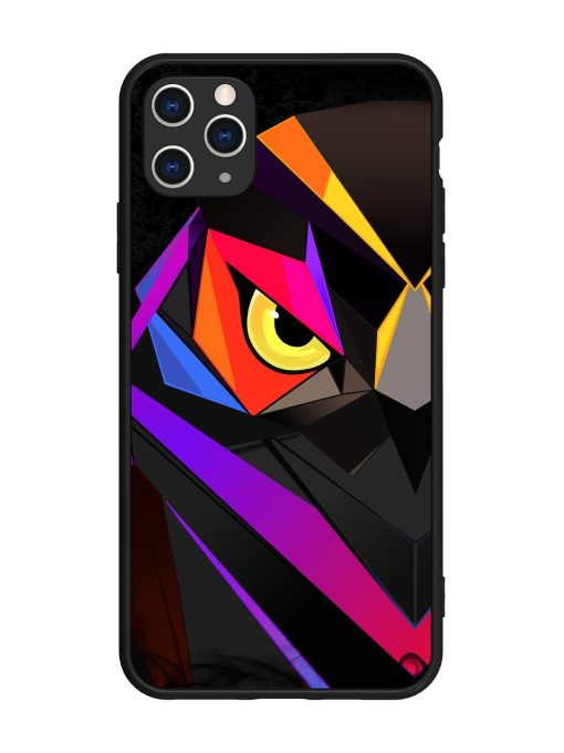 Wpap Owl Glossy Metal Phone Cover for Apple Iphone 11 Pro Max Edge Zapvi