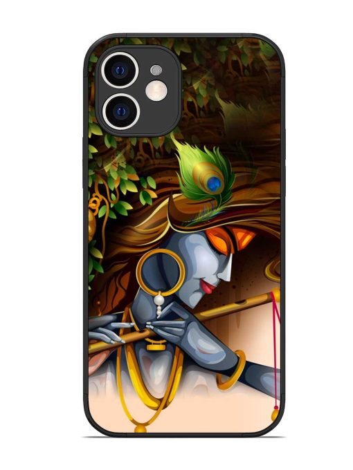 Krishna Glossy Metal Phone Cover for Apple Iphone 12 Edge Zapvi