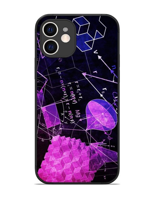 Math Physics Formula Art Glossy Metal Phone Cover for Apple Iphone 12 Edge Zapvi