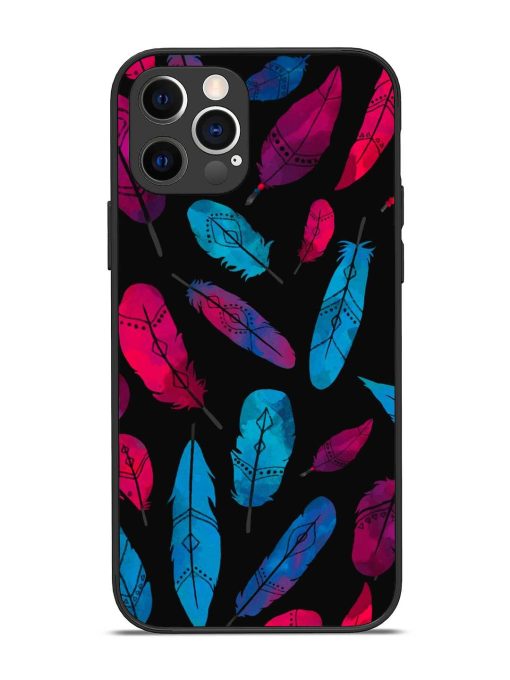 Feather Art Glossy Metal Phone Cover for Apple Iphone 12 Pro Edge Zapvi