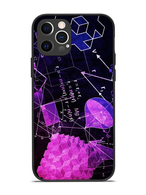 Math Physics Formula Art Glossy Metal Phone Cover for Apple Iphone 12 Pro Edge Zapvi