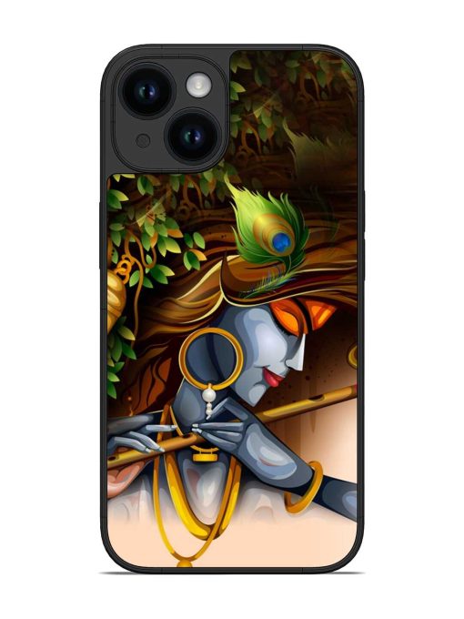 Krishna Glossy Metal Phone Cover for Apple Iphone 14 Edge Zapvi