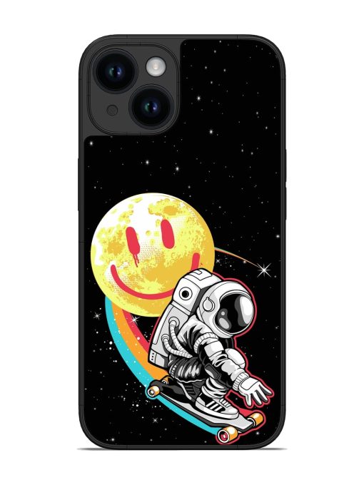 Astronaut Art Glossy Metal Phone Cover for Apple Iphone 14 Edge Zapvi