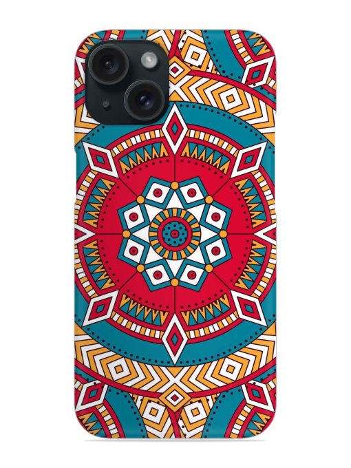 Mandala Red White Pattern Snap Case Edge Zapvi