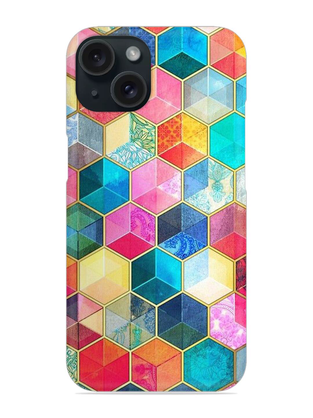Colorful Hexagon Snap Case 1 Colorful Hexagon Snap Case Edge Zapvi