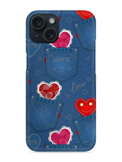 Seamless Pattern Jeans Snap Case Edge Zapvi