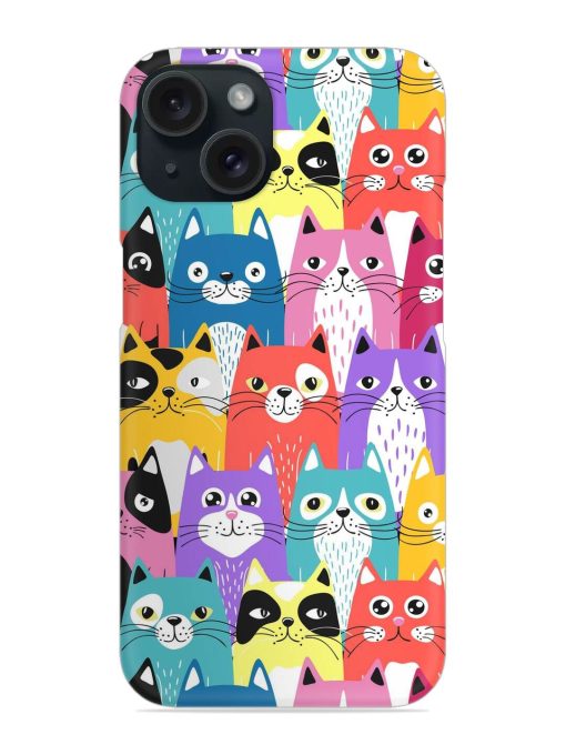 Funny Cartoon Cats Snap Case Edge Zapvi