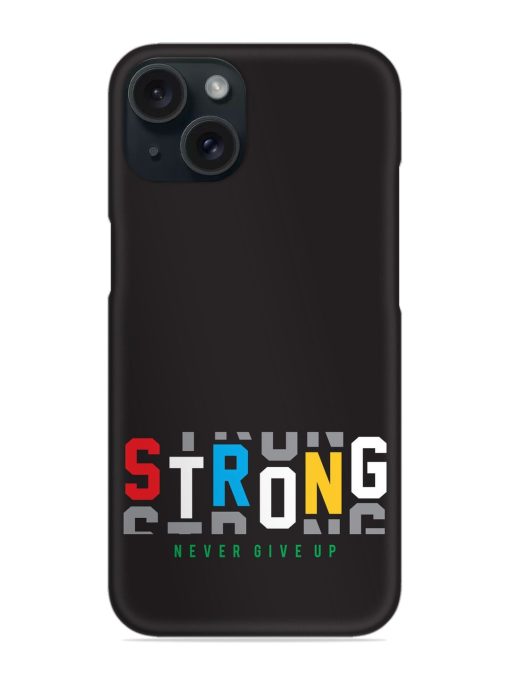 Strong Typography Print Snap Case Edge Zapvi