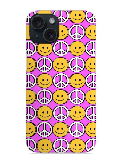 Smiley Face Peace Snap Case Edge Zapvi