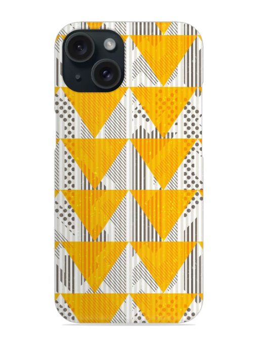 Vintage Yellow Triangles Snap Case Edge Zapvi