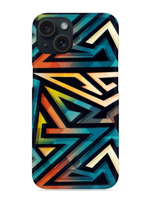 Colored Geometric Seamless Snap Case Edge Zapvi