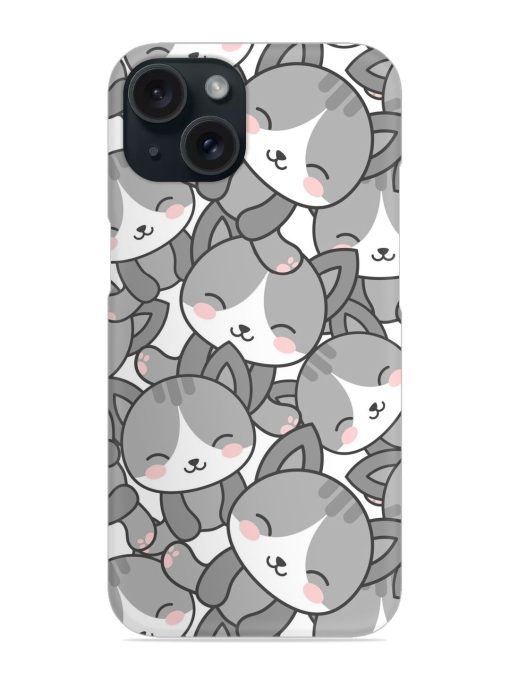 Cute Cats Seamless Snap Case Edge Zapvi