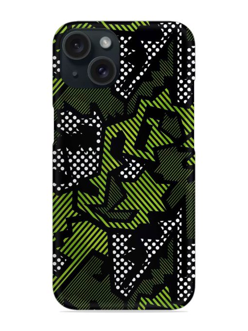 Green Color Geometric Snap Case Edge Zapvi