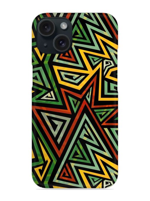 Green Tribal Geometric Snap Case Edge Zapvi