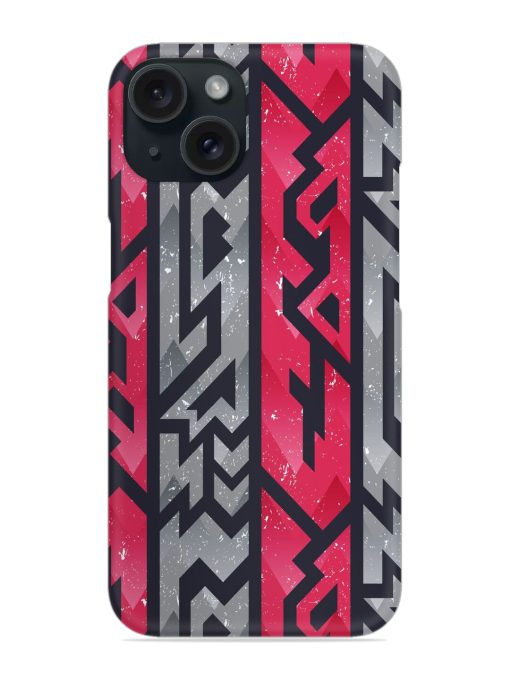 Red Ancient Pattern Snap Case Edge Zapvi