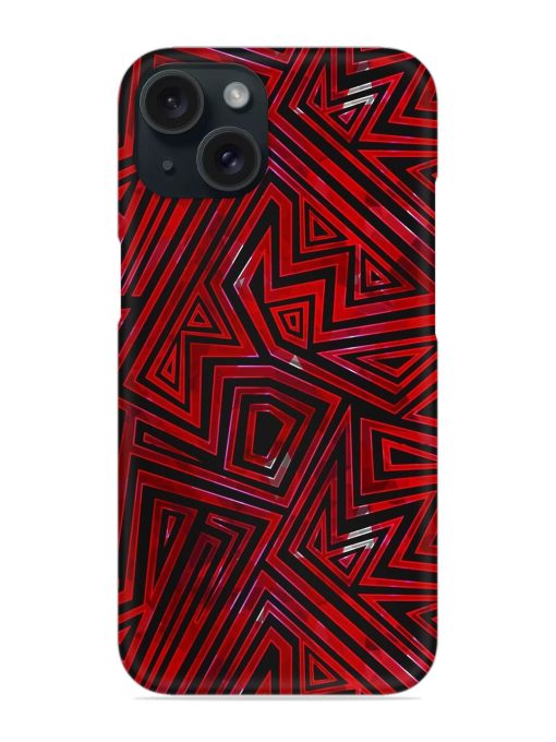 Red Color Tribal Snap Case Edge Zapvi