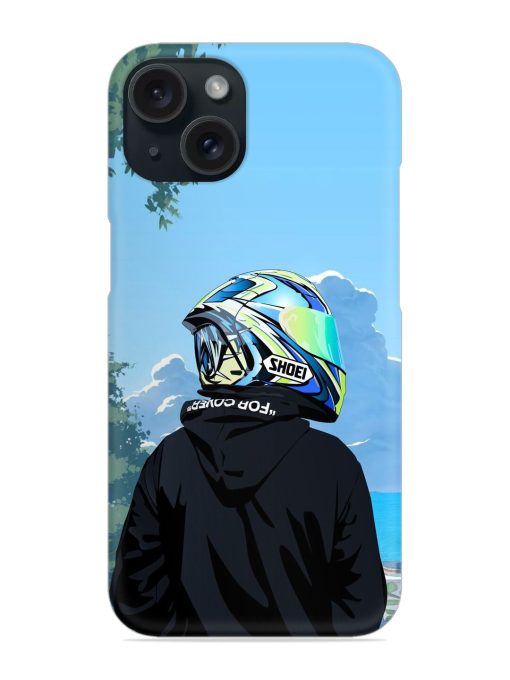 Rider With Helmet Snap Case Edge Zapvi